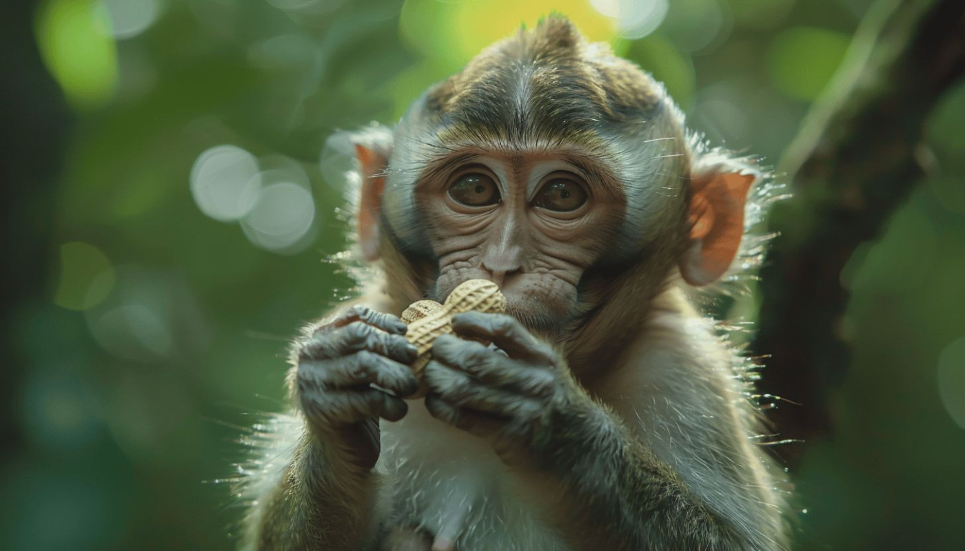 Les interactions fascinantes entre le singe et la cacahuète